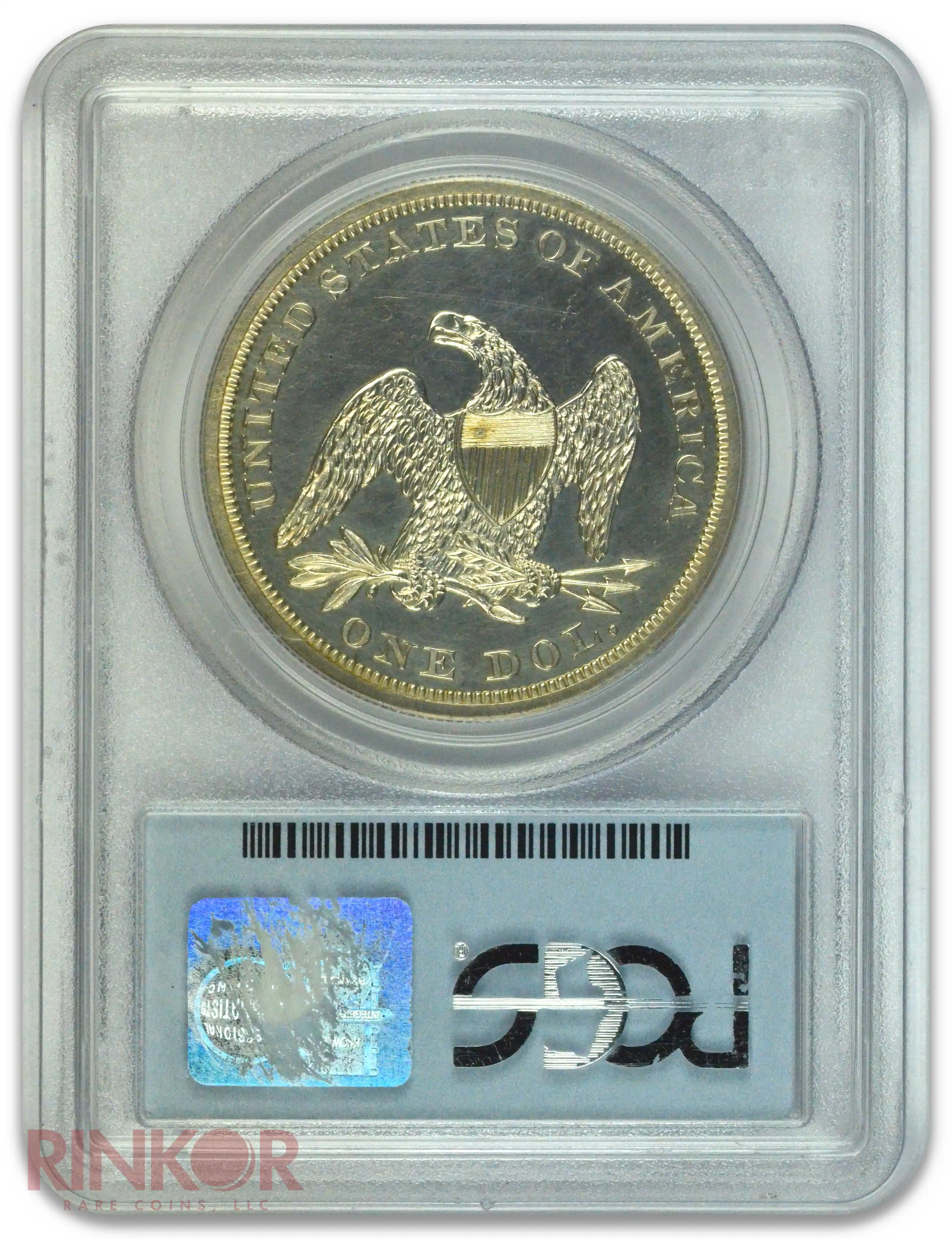 1861 $1 Seated Dollar PCGS PR 61