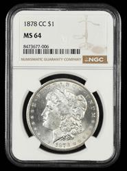 1878 CC $1 NGC  MS64