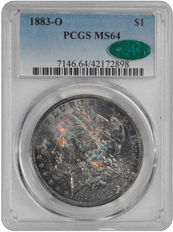 1883-O $1 Morgan Dollar PCGS  3314-1 (CAC) MS64