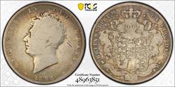 1825 Great Britain 1/2 Crown PCGS VG10 