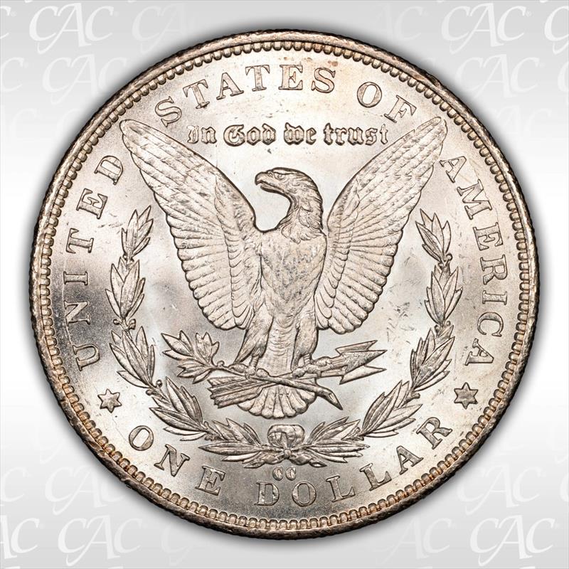 1892-CC $1 CACG MS 62