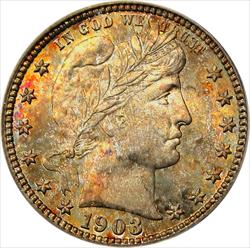 1903-S 25C PCGS/CAC MS67 OGH 