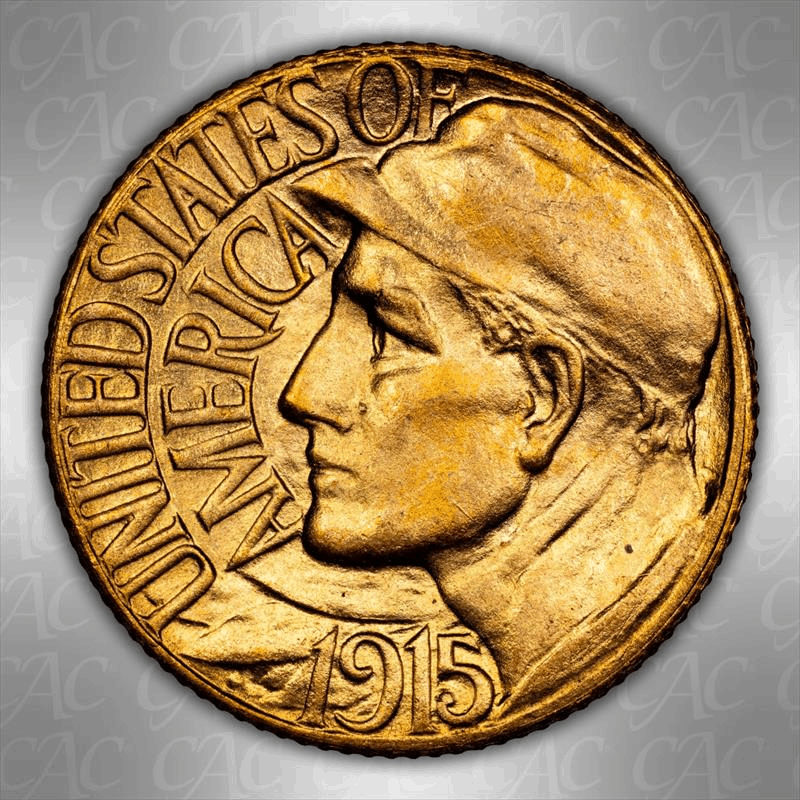 1915-S Panama-Pacific G$1 CACG MS 65 