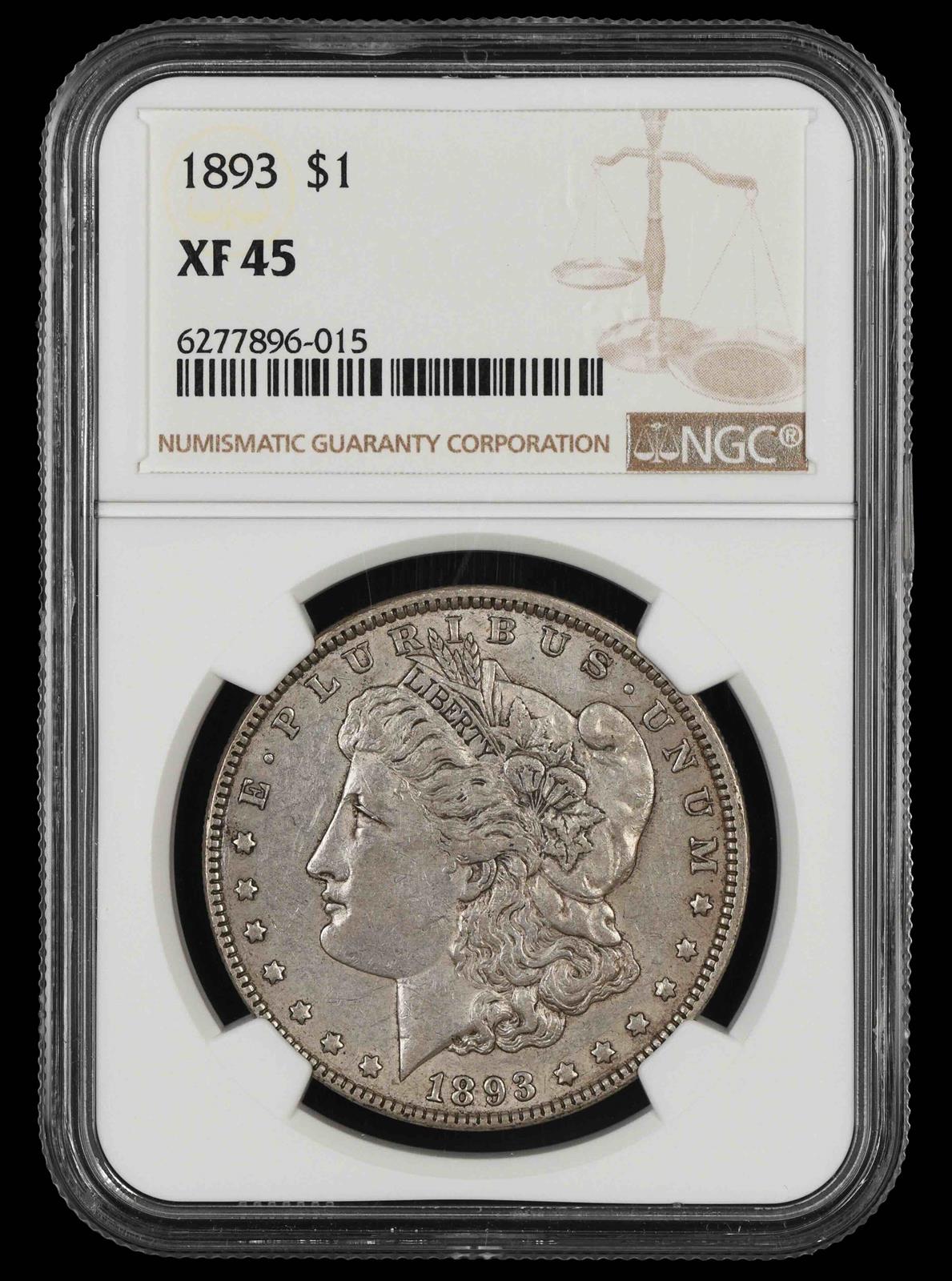 1893 $1 NGC XF-45