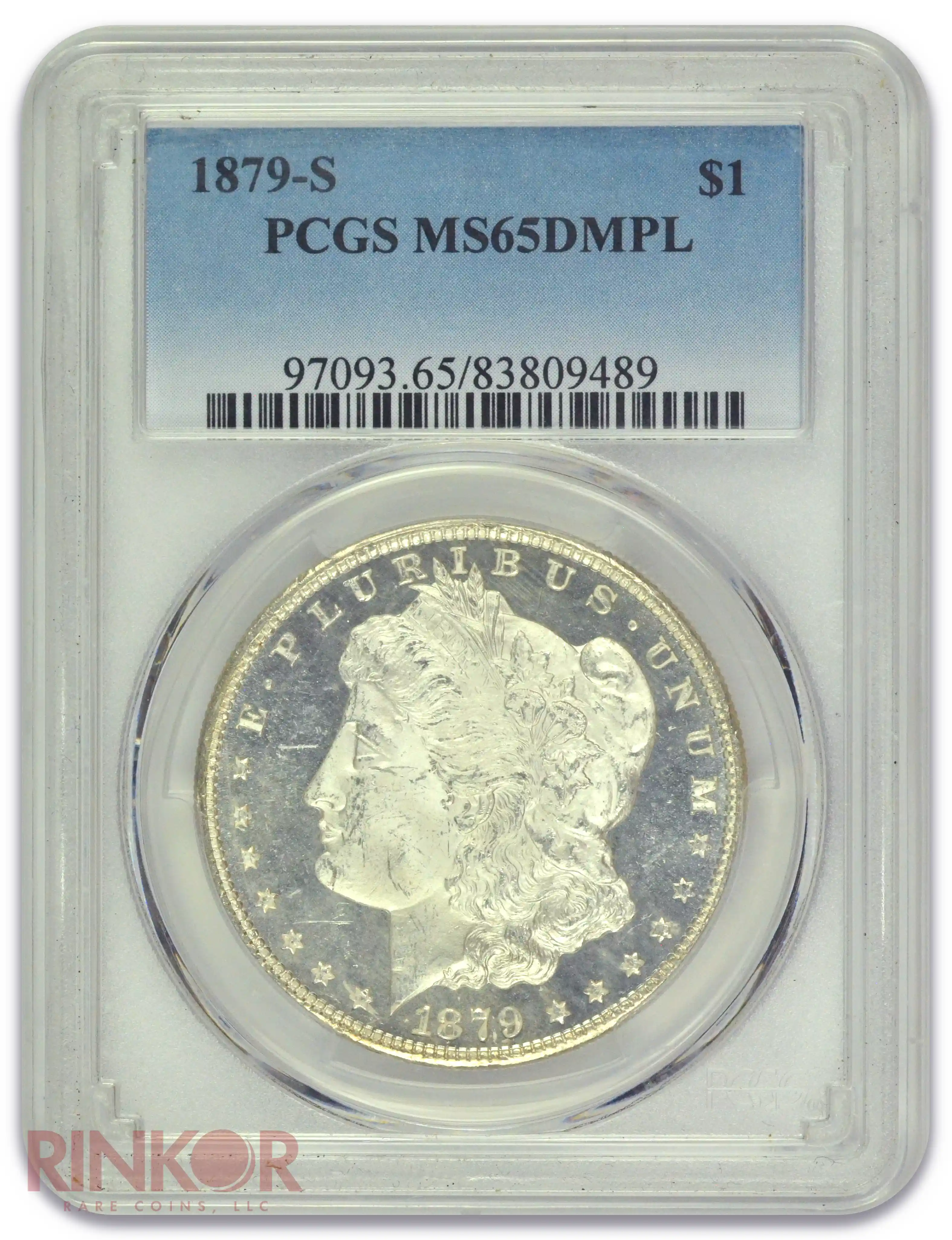 1879-S $1 Morgan Dollar PCGS MS 65 DMPL