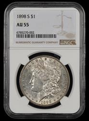 1898 S $1 NGC AU55 AU55