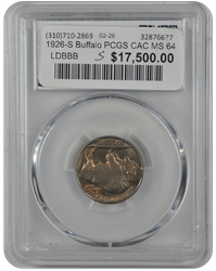 1926-S Buffalo PCGS CAC MS 64