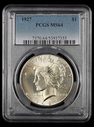 1927 $1 PCGS MS64