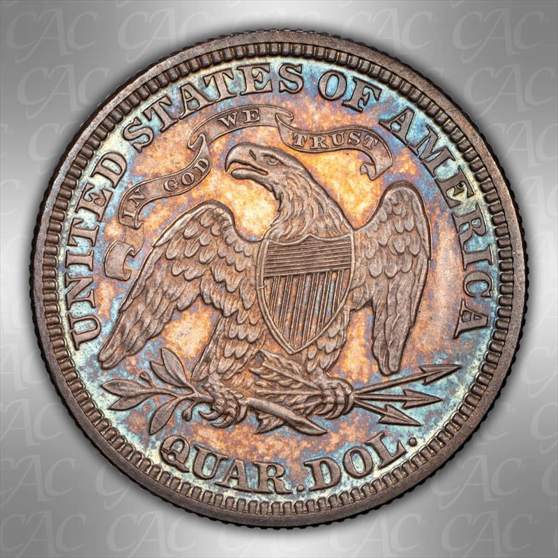 1872 25C CACG PR 66 