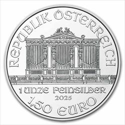 2025 1 Euro 1oz. Austrian Silver Philharmonic, BU 