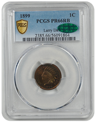 1899 Indian Head PCGS CAC RB 66