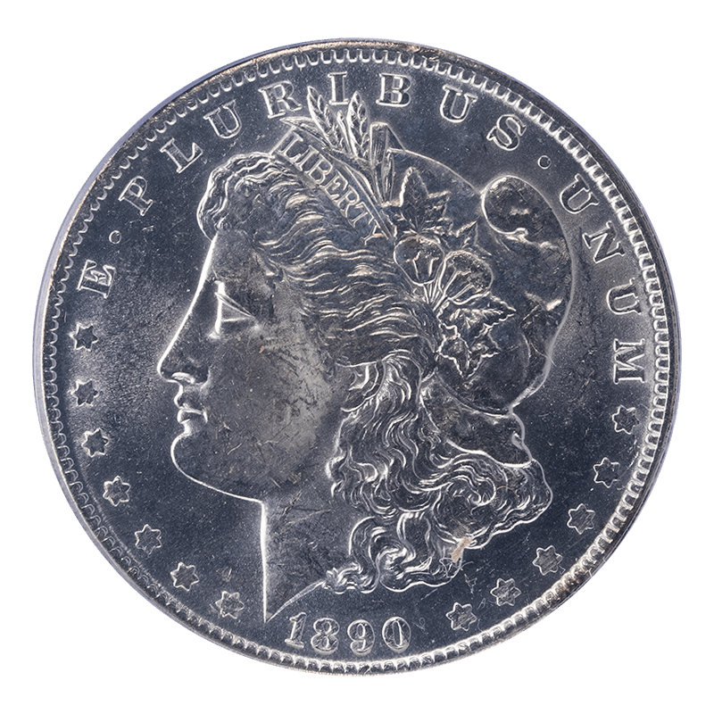 1890-O Morgan Silver Dollar, $1, PCGS MS 62 - Lustrous