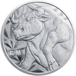 1 OZ SILVER ROUND BULL AND BEAR