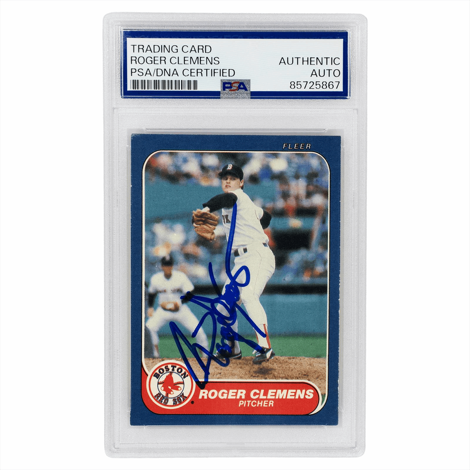 1986 Fleer Roger ClemensPSA/DNA Authentic Auto