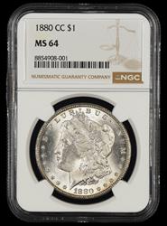 1880 CC $1 NGC MS64
