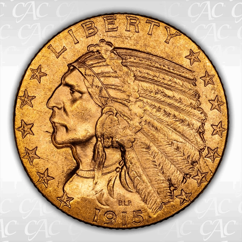 1915 $5 CACG MS 63