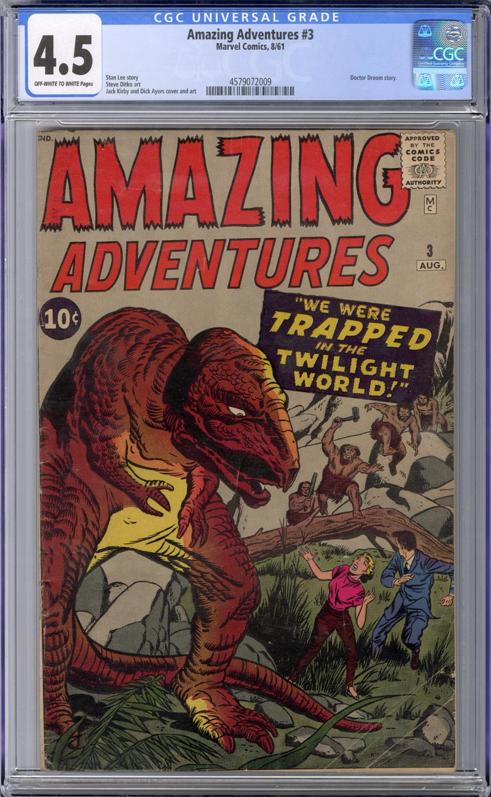 Amazing Adventures #3 CGC 4.5 4.5