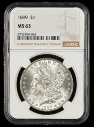 1899 $1 NGC MS 63