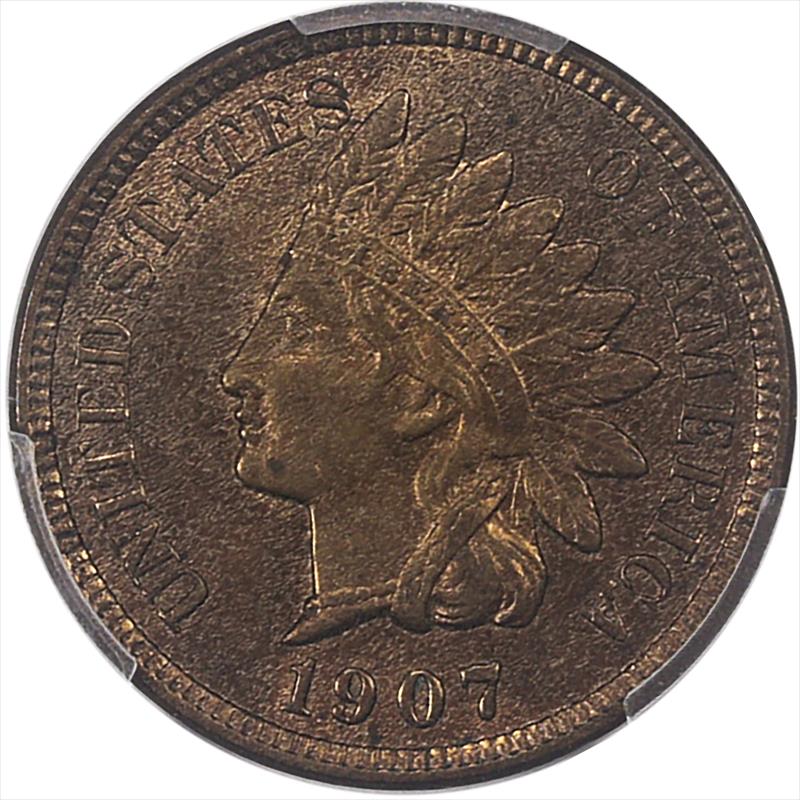 1907 Indian Head PCGS MS 63 RB - Nice Original Coin