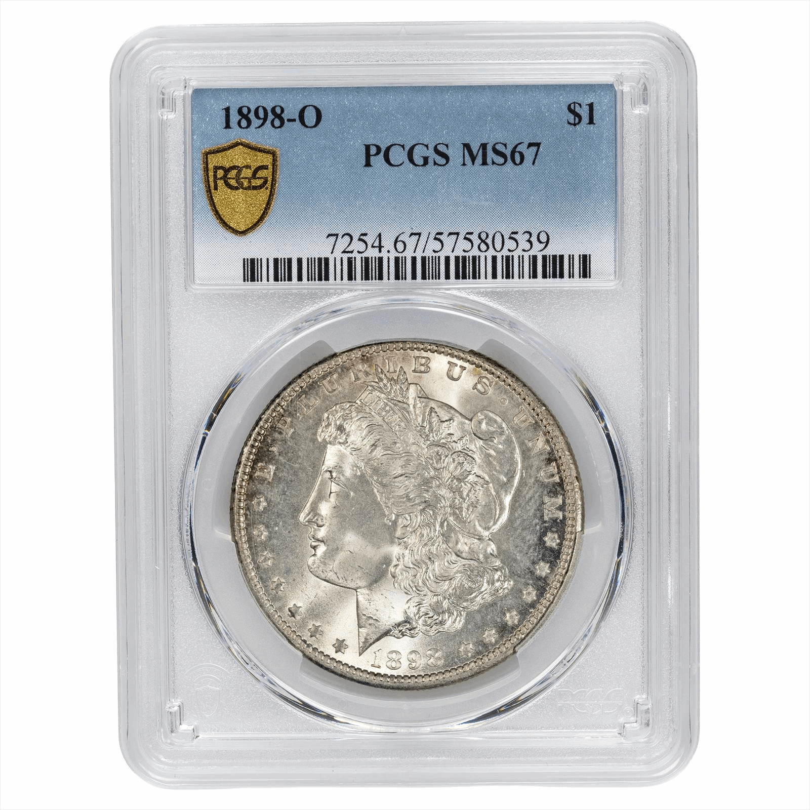 1898-O Morgan Silver Dollar $1 PCGS MS 67