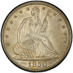 1850-O 50C PCGS MS62 CAC 