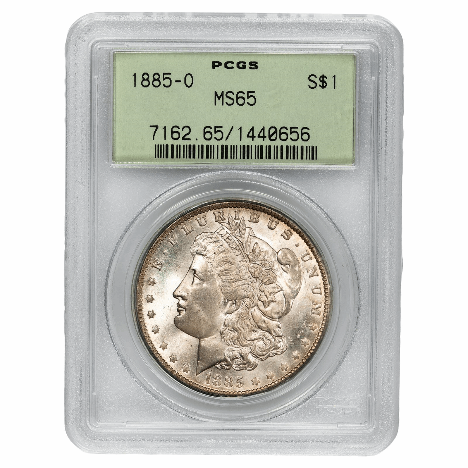 1885-O Morgan Dollar $1 PCGS MS 65 - OGH