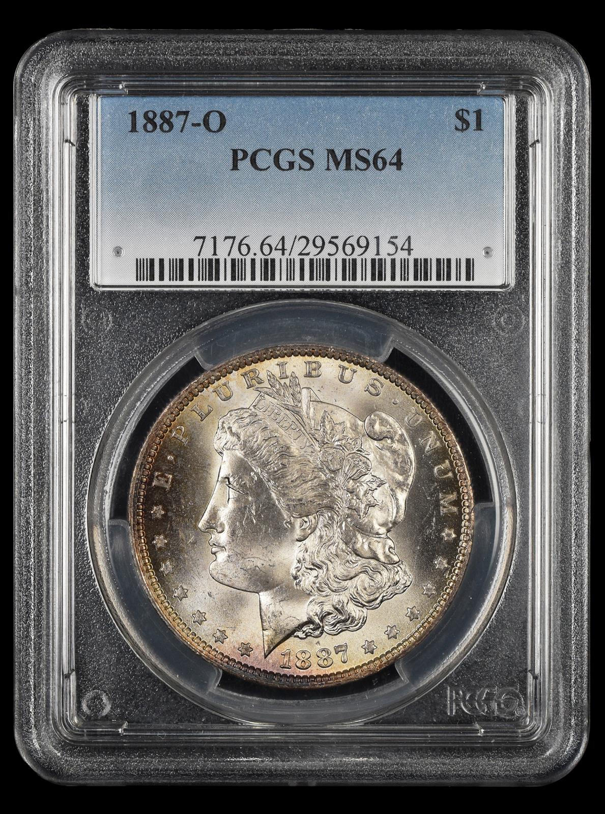 1887-O $1 PCGS MS 64