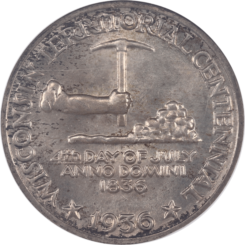 1936 Wisconsin Half Dollar Commemorative 50c NGC MS 66 