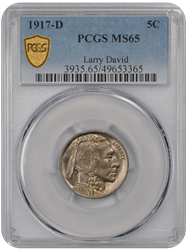 1917-D Buffalo PCGS MS 65