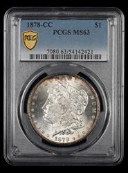 1878-CC $1 PCGS MS 63