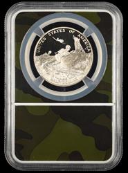 1991-1995 P WWII Commemorative Half  NGC PF70 UCAM Camo Core             