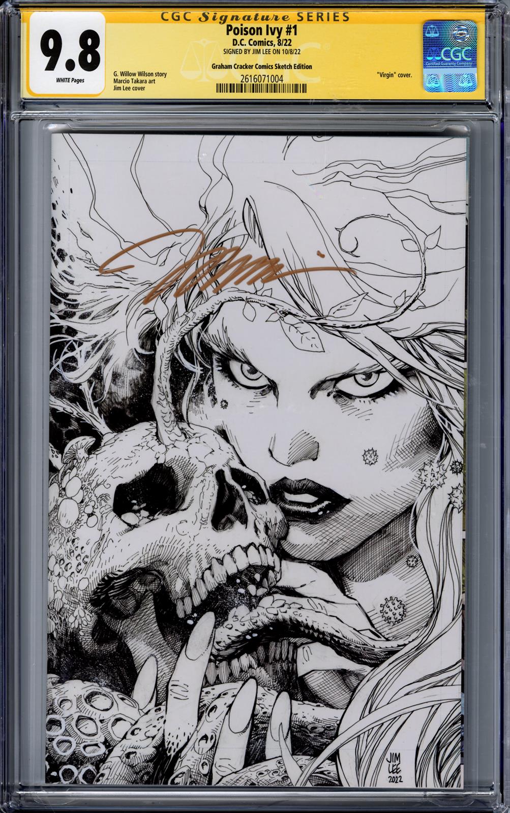 Poison Ivy #1 CGC Signature Series 9.8 (D.C., 2022) Signed by Jim Lee 