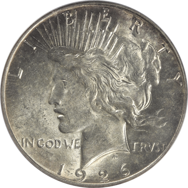 1926-S Peace Silver Dollar $1 PCGS AU 58