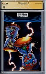 DC Universe: Rebirth #1 CGC Signature Series 9.8 (D.C., 2016) Signed by Geoff Johns, Gary Frank, Brad Anderson, & Joe Prado 