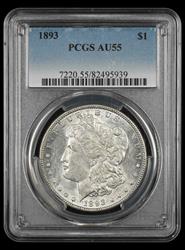 1893 $1 PCGS AU-55