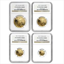 1991  American Gold Eagle Set PF70 