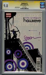 Hawkeye #1 CGC Signature Series 9.8 (Marvel, 2012) Signed by Matt Fraction 