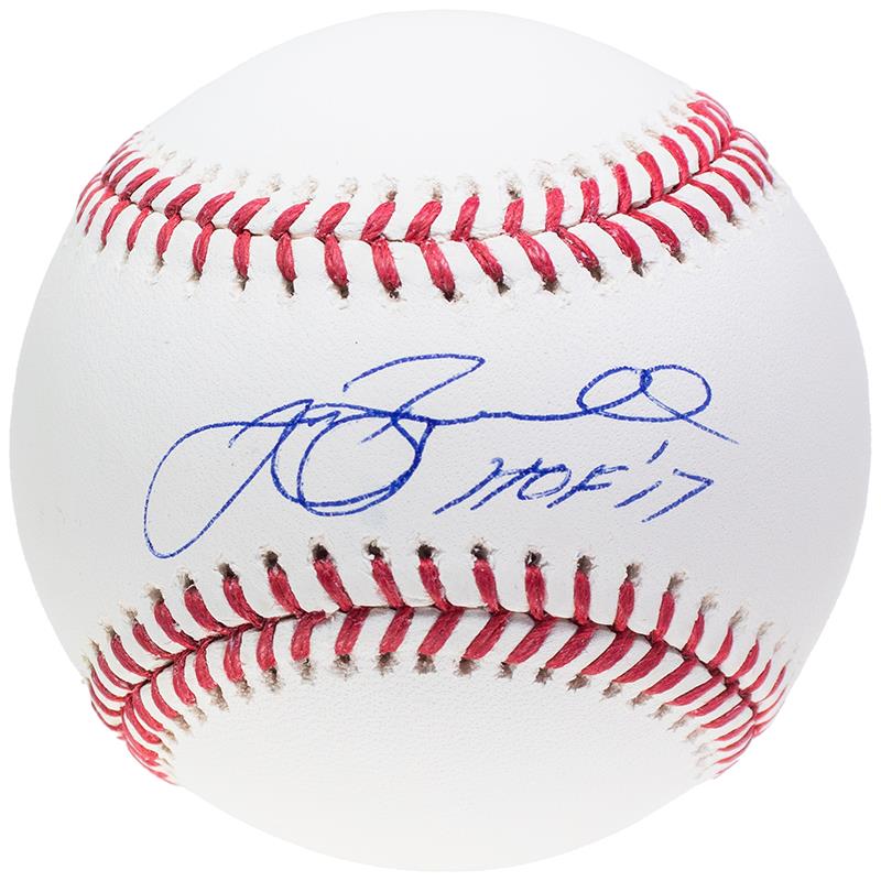 Jeff Bagwell Autographed Official Major League Baseball Inscribed HOF 17 