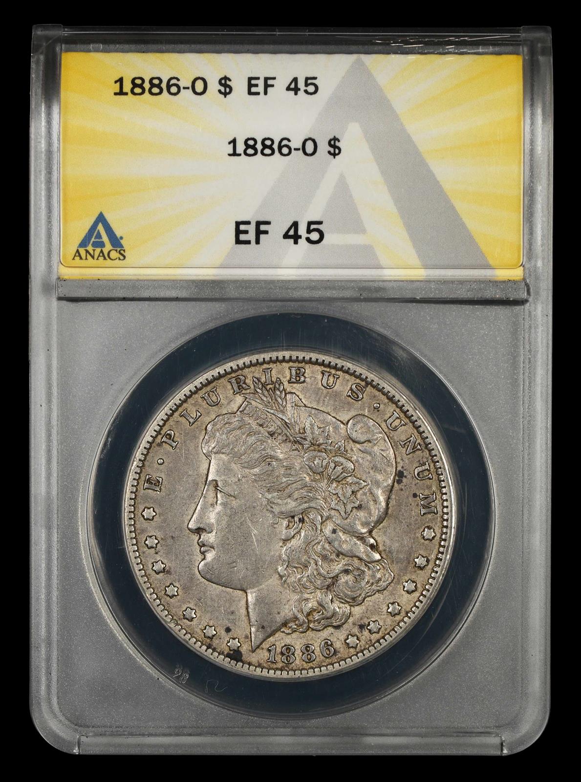 1886  O $1 ANACS EF45