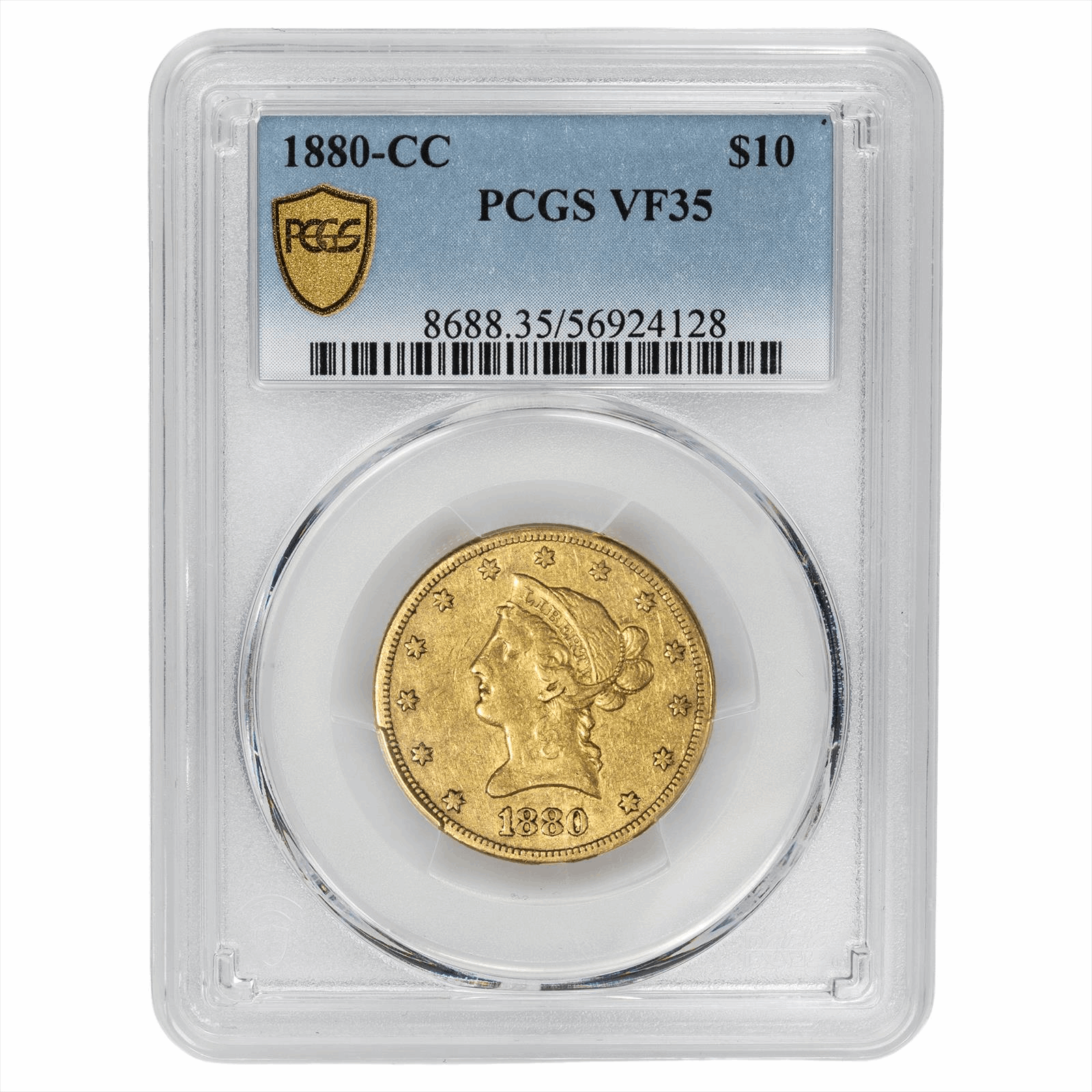 1880-CC Liberty Head Gold Eagle $10 PCGS VF 35