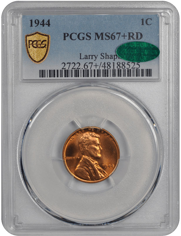 1944 Lincoln PCGS (CAC) RD 67+