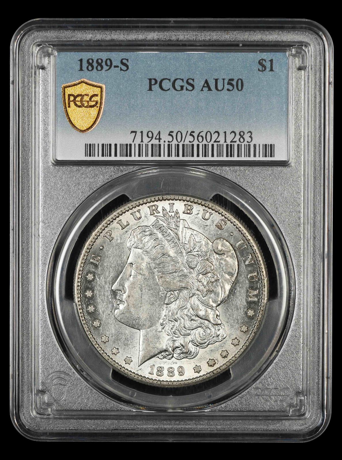 1889-S $1 PCGS AU-50