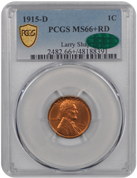 1915-D Lincoln  PCGS CAC RD 66+ 