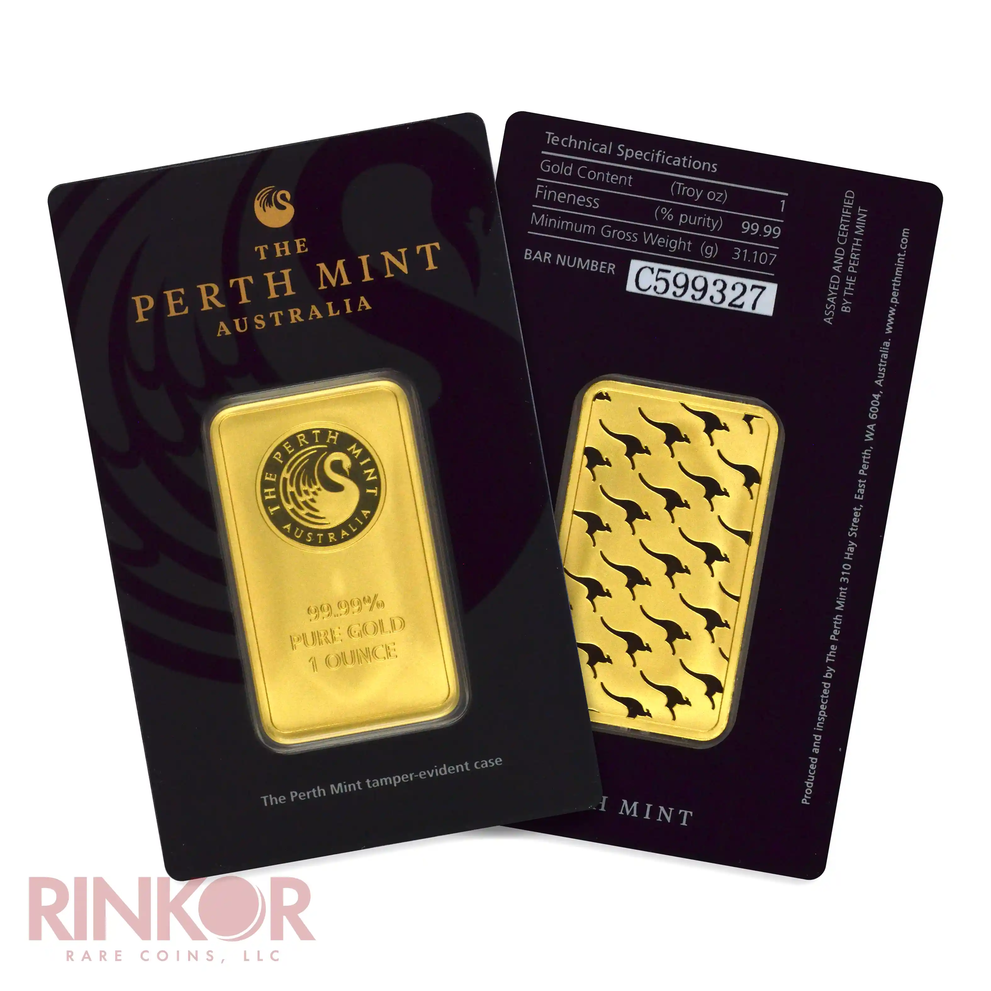 1oz Perth Mint Gold Bar (Carded)