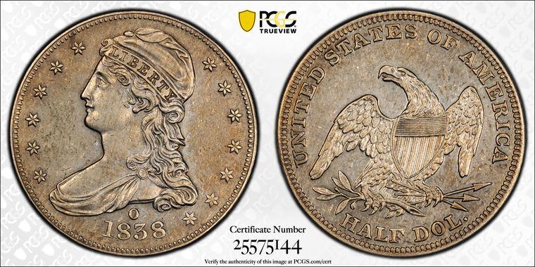 1838-O Capped Bust PCGS BMPR50
