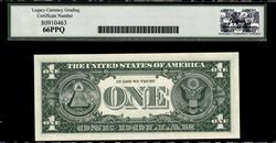 Fr. 1902-L 1963B $1 Federal Reserve Note Gem New 66PPQ 