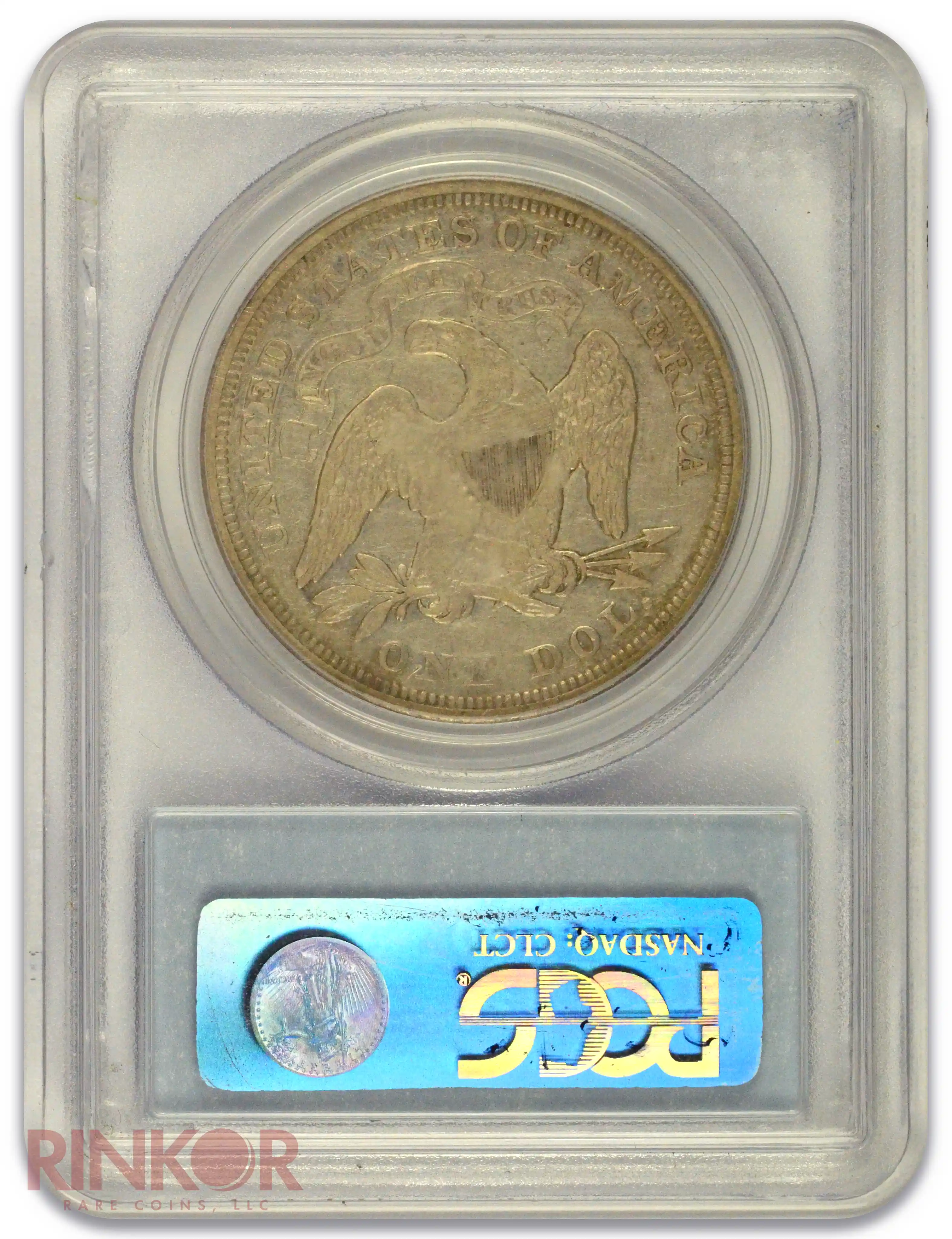 1872 $1 Seated Dollar PCGS VF-35