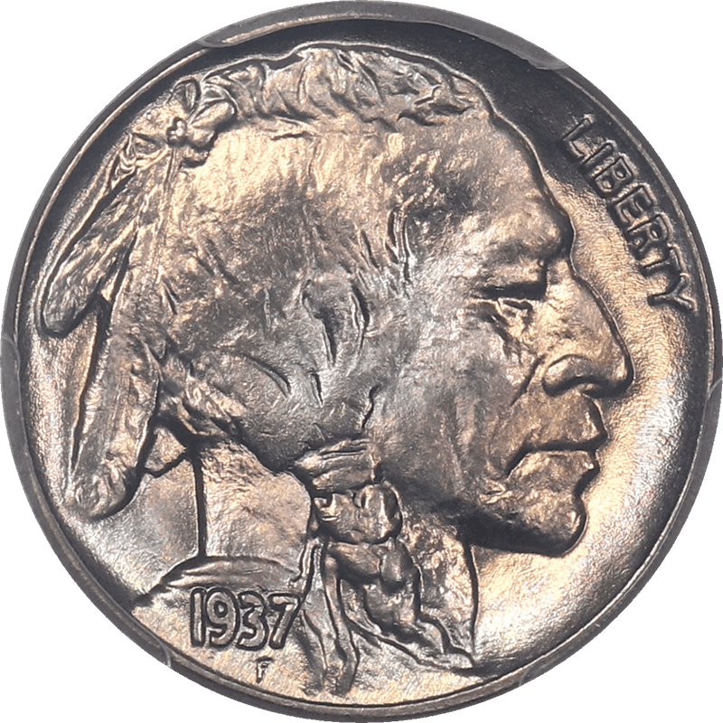 1937 Buffalo Nickel 5c PCGS MS67+ CAC - Nice Lustrous Coin