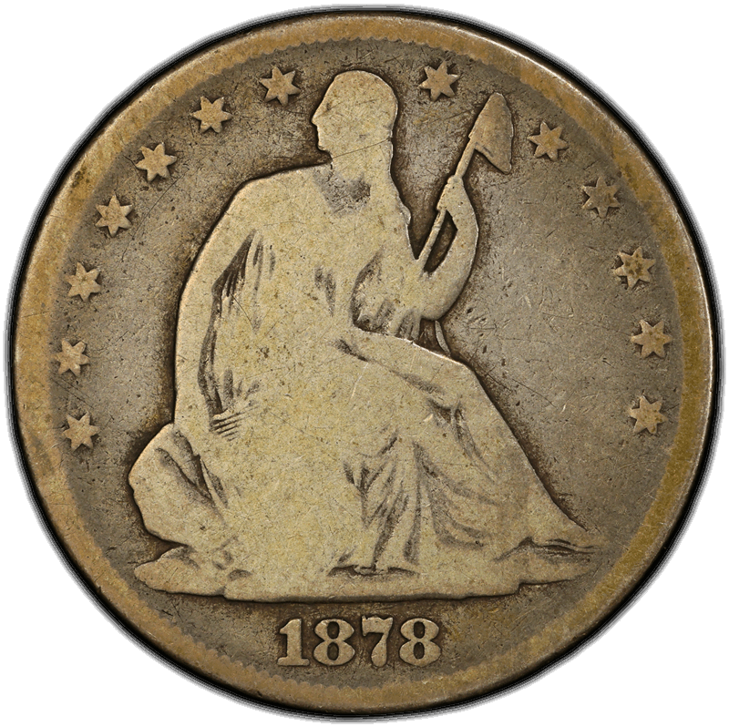 1878-CC 50C PCGS VG08 CAC