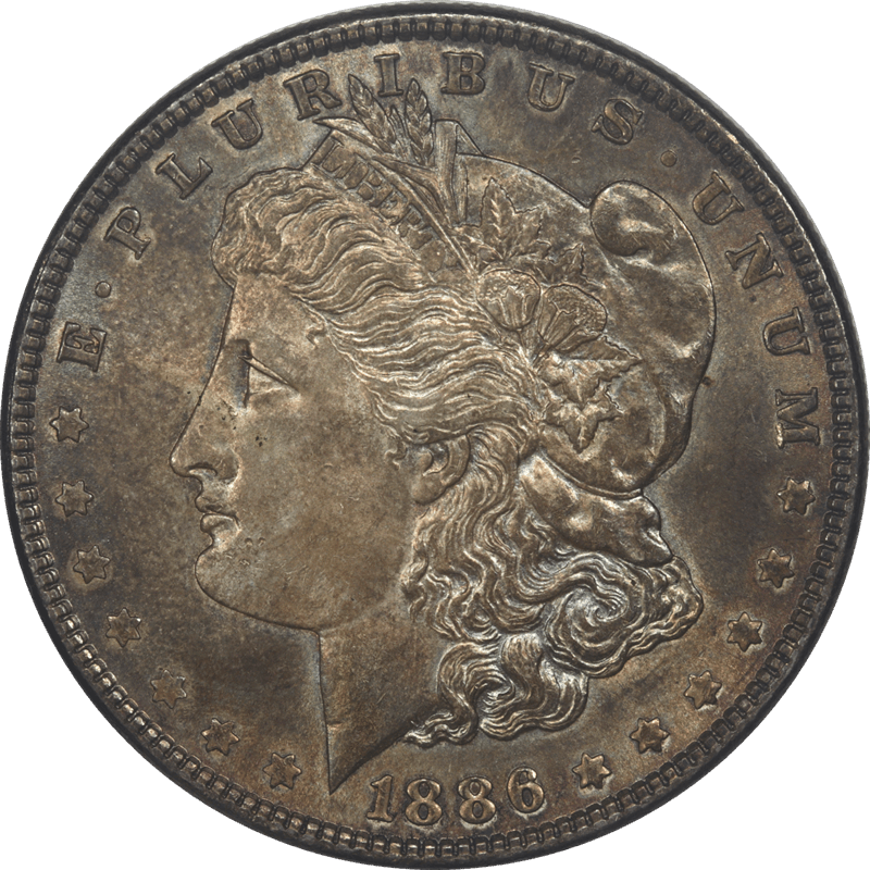 1886 Morgan Silver Dollar $1 Raw Ungraded Coin Uncirculated